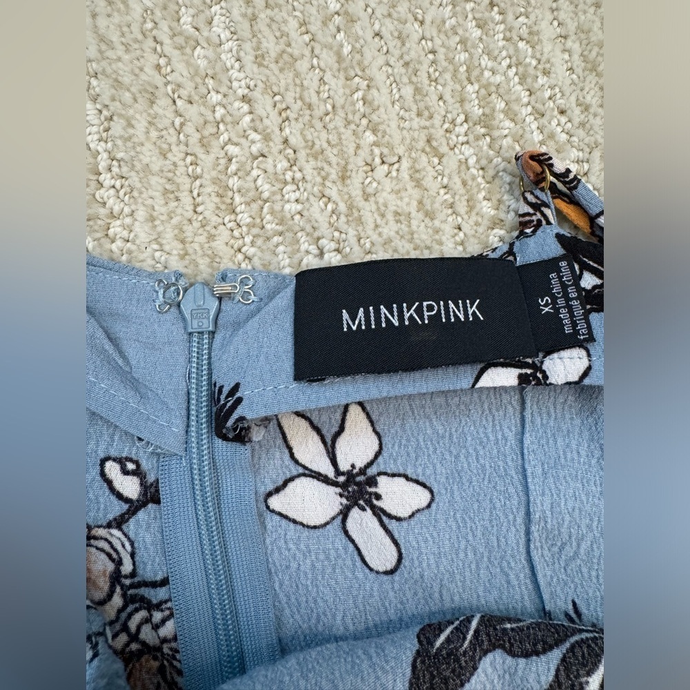 MinkPink Floral Midi Slip Dress XS - Picture 5 of 6